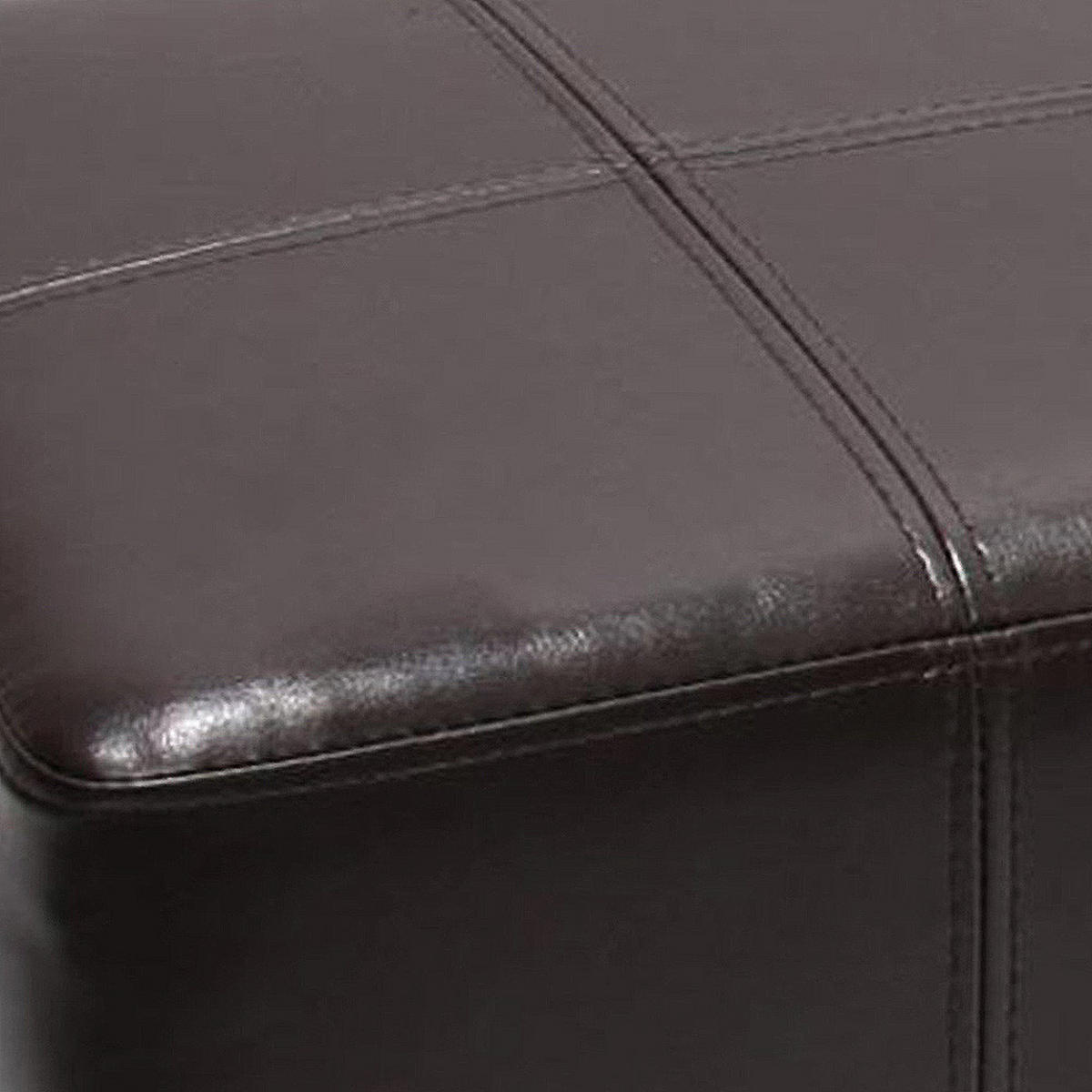 SITZHOCKER Braun - Braun, Leder (36/36/36cm) - MCW