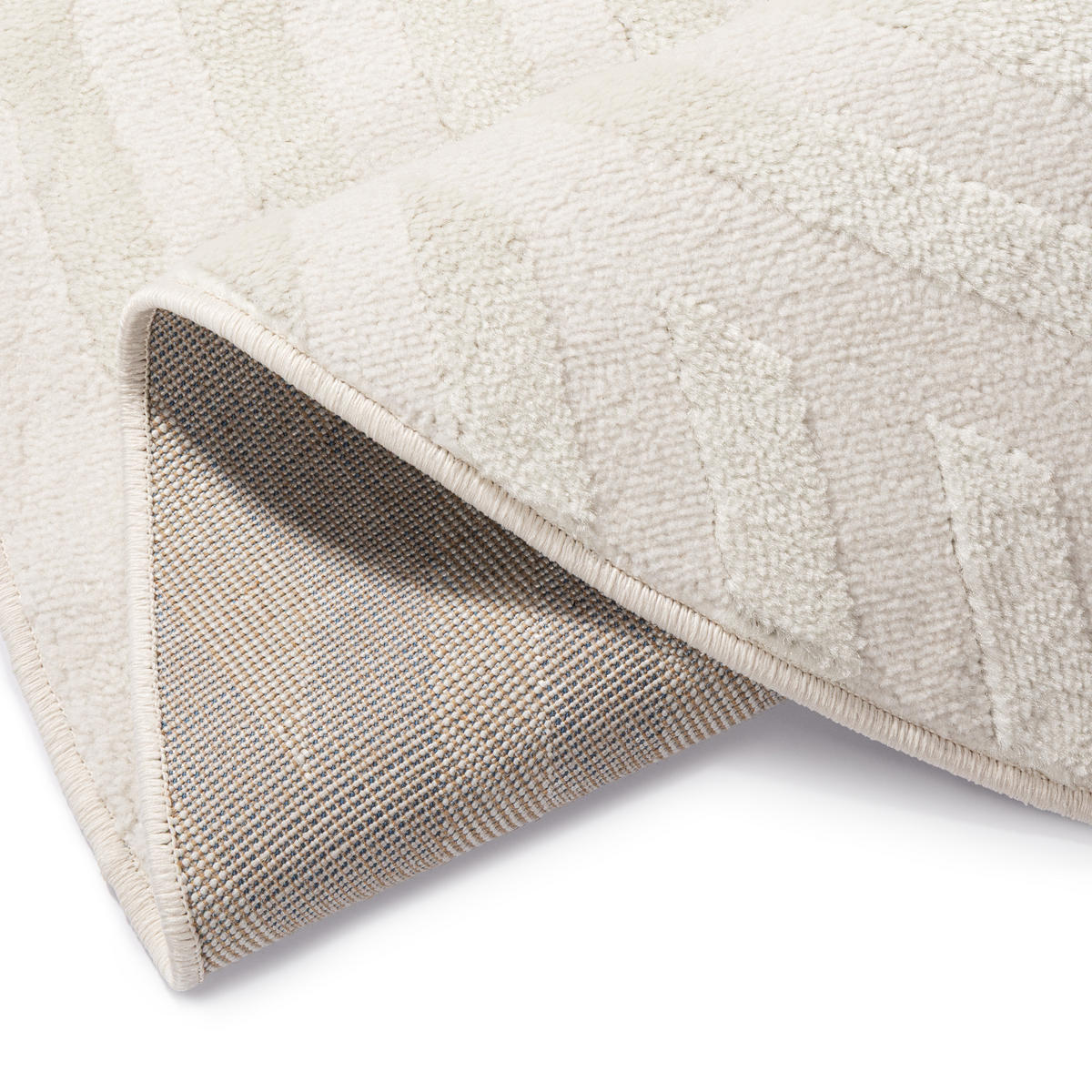 TEPPICH HYGGE Creme, rund 240/240 cm - Creme, Textil (240/240cm) - Tapiso