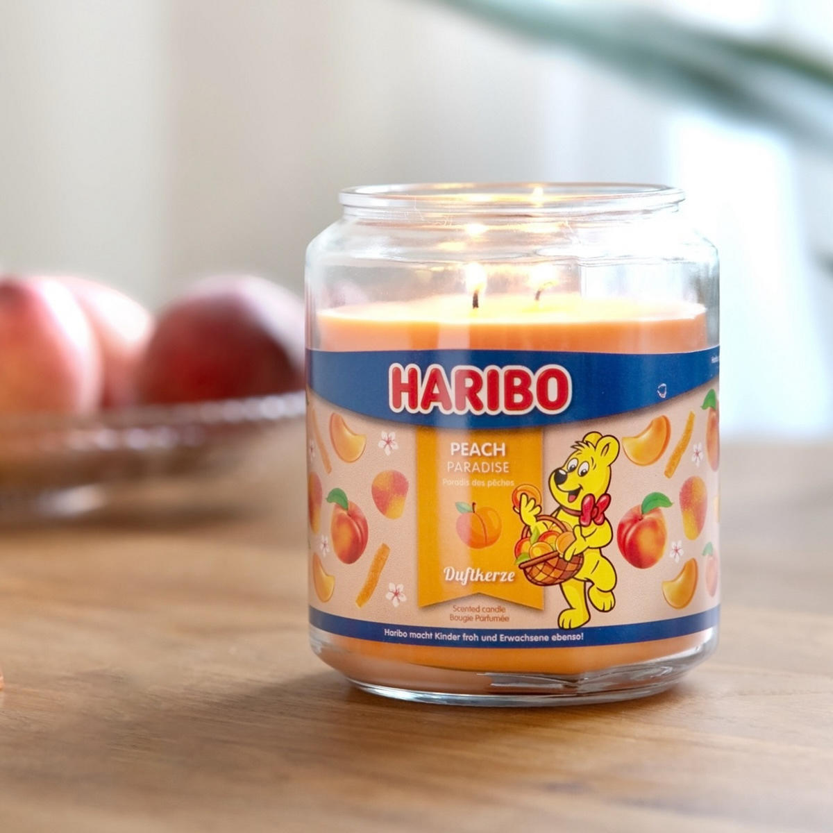 DUFTKERZE Haribo - Orange, Naturmaterialien/Glas (13cm)