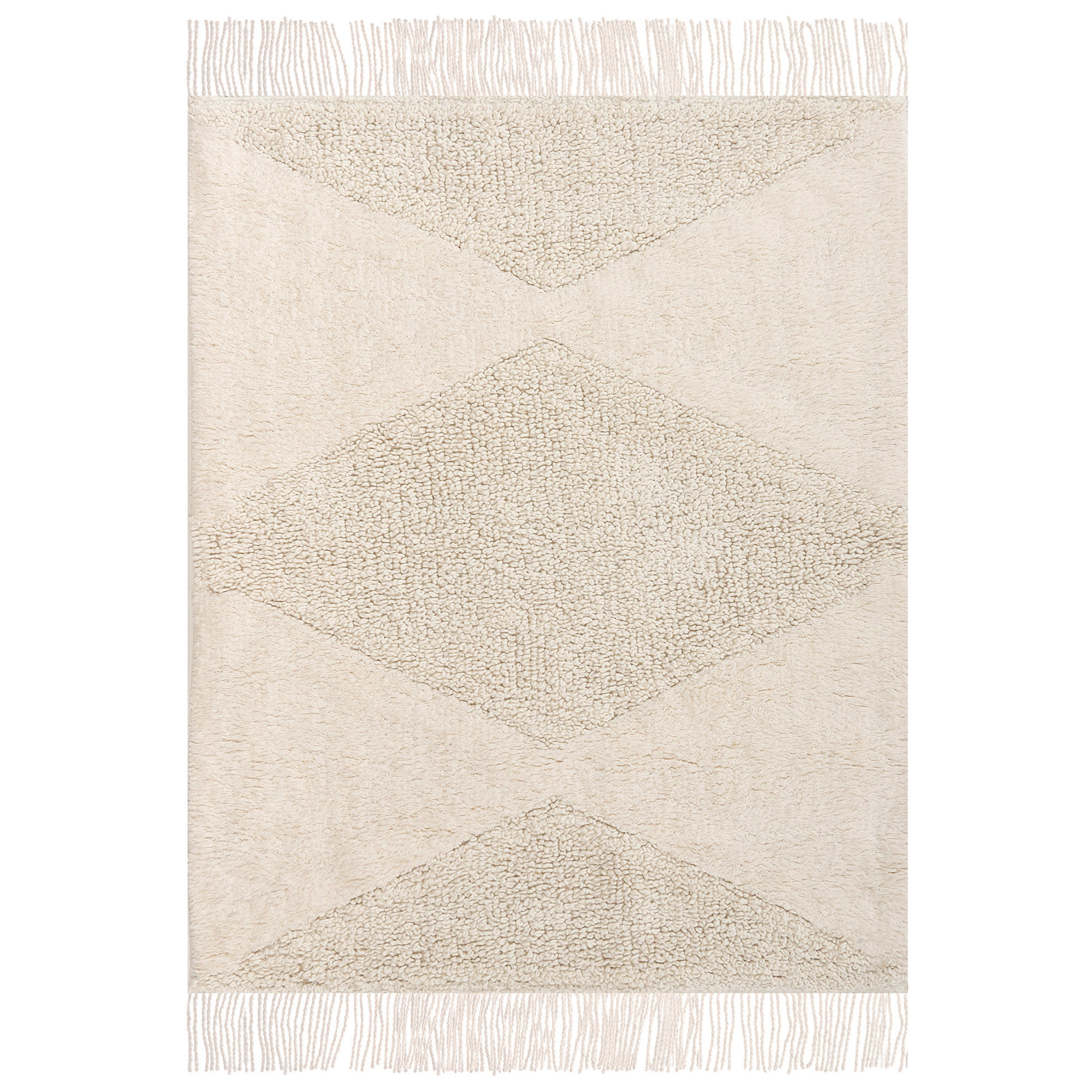 KINDERTEPPICH Hellbeige 140/200 cm Baumwolle Khonoma - Beige, Textil (140/200cm) - Beliani