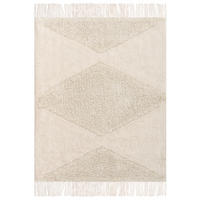 DĚTSKÝ KOBEREC Světle béžový 140/200 cm Bavlna Khonoma - béžová, textil (140/200cm) - Beliani