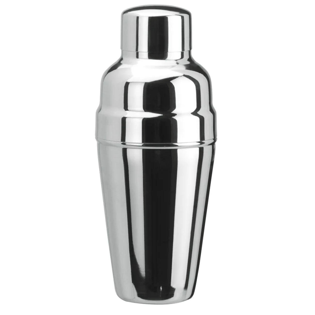 COCKTAILSHAKER 3-tlg., Edelstahl, 500 ml - Edelstahlfarben, Metall (9.5/9.5/26cm) - ich-zapfe