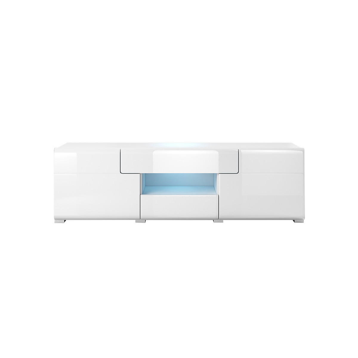 TV STOLÍK Jules Biela - biela, kompozitné drevo (159/47/39cm) - Petits-meubles