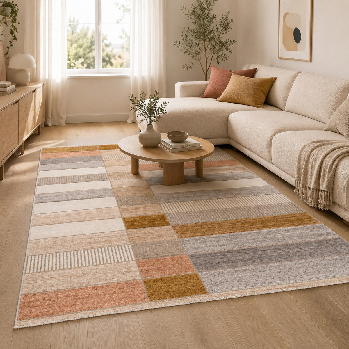 VINTAGE TEPPICH SORENA - Silberfarben, Textil (120/175cm) - Pergamon