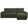 ECKSOFA ARGOS Grün Boucle - Schwarz/Grün, Kunststoff/Textil (245/150cm) - MKS