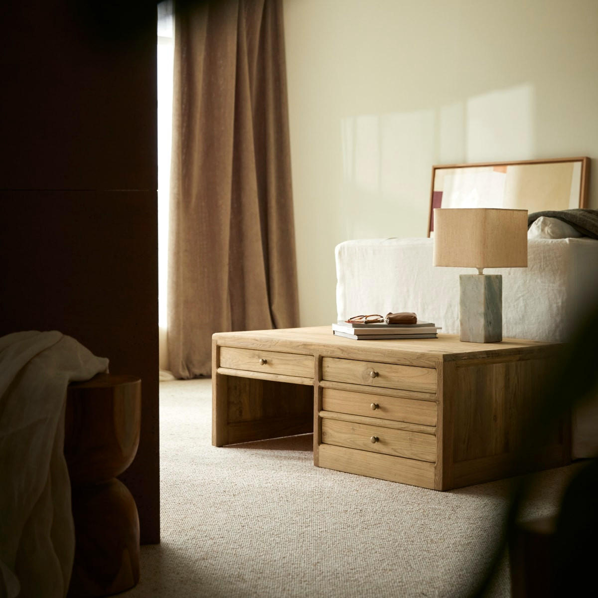 COUCHTISCH Issa Natur aus Teak - Naturfarben, Holz (60/100/37cm) - Tikamoon