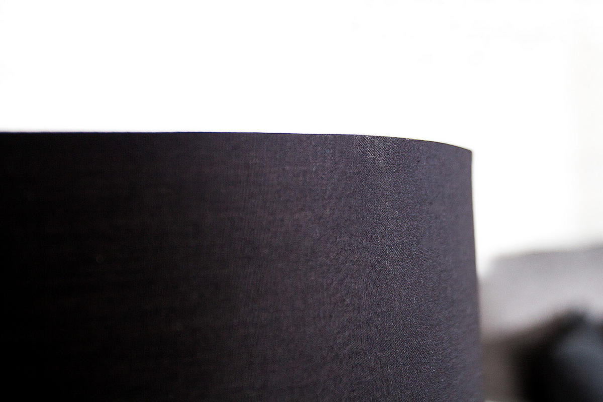 TISCHLEUCHTE CARLA Stoff Schwarz 60 cm - Schwarz, Textil/Metall (32/32/60cm) - riess-ambiente
