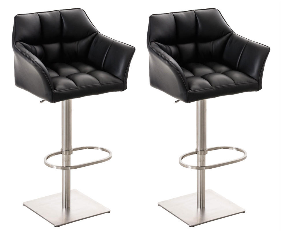 Deluke Barhocker Schwarz 64x88x45 cm