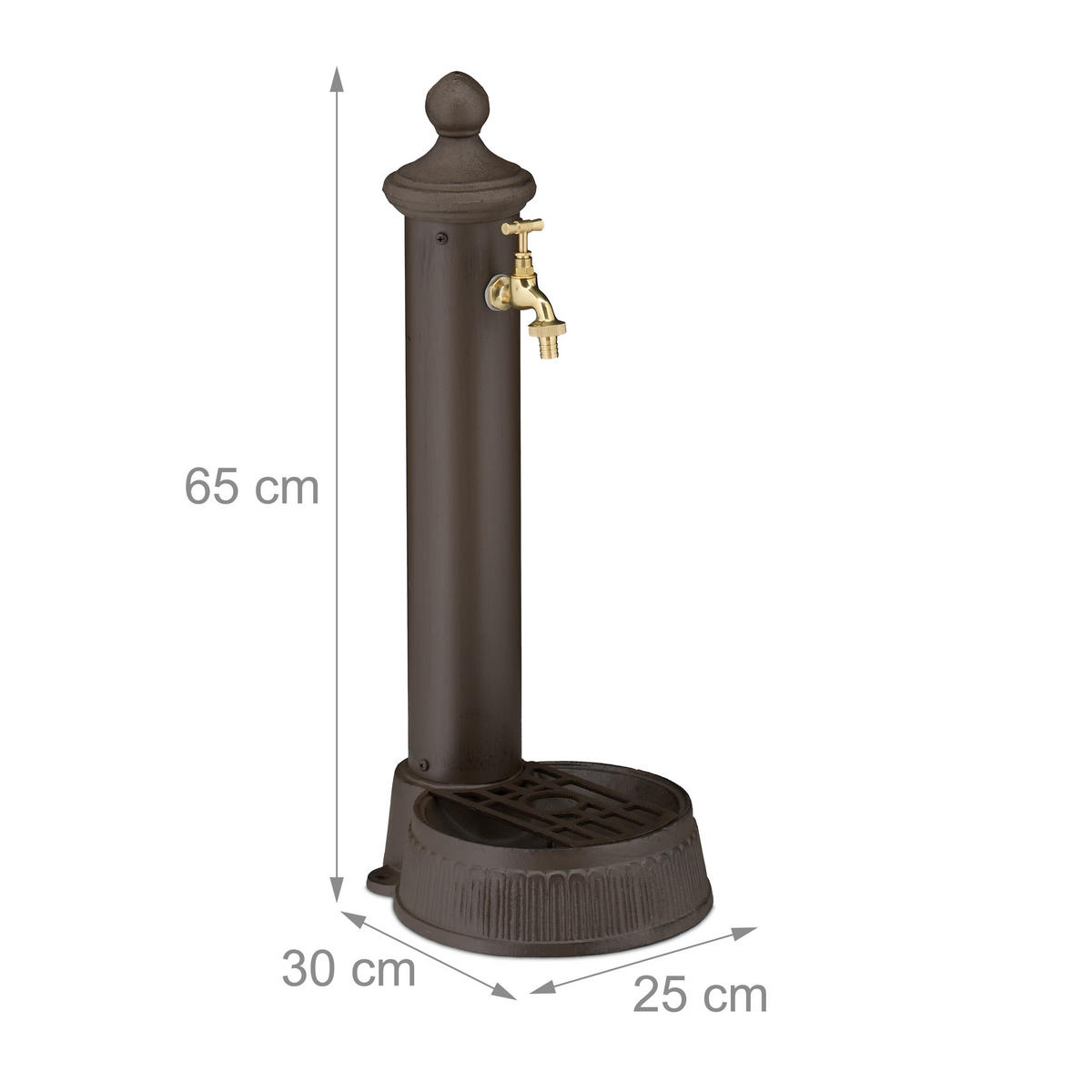 STANDBRUNNEN - (30/25/65cm) - Relaxdays