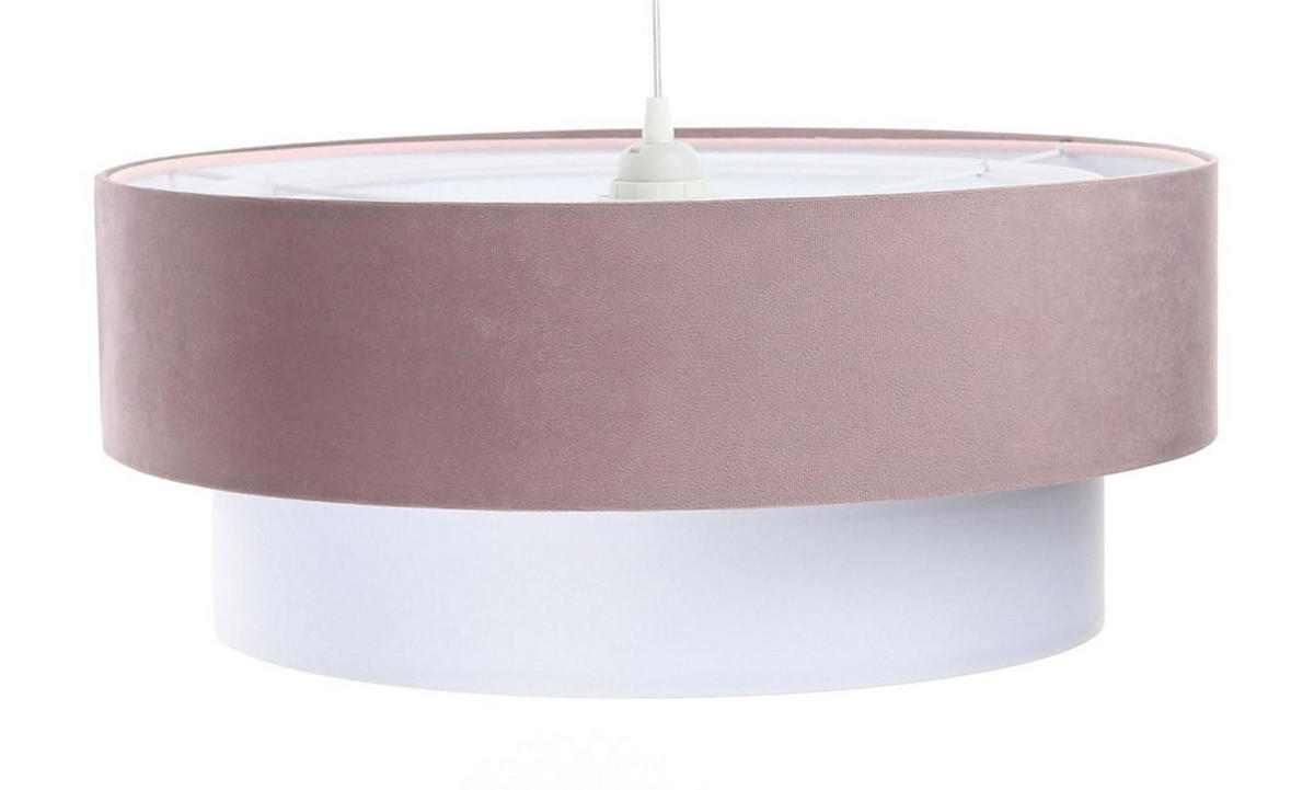HÄNGELEUCHTE Rosa 60/20 cm - Pink/Weiß, Kunststoff (60/1/20cm) - ONZENO