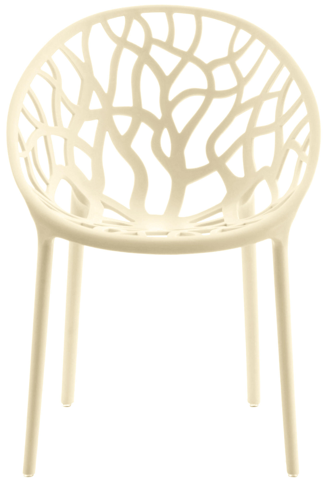 GARTENSTUHL Kunststoff creme - Creme, Kunststoff (59/80/60cm) - CLP