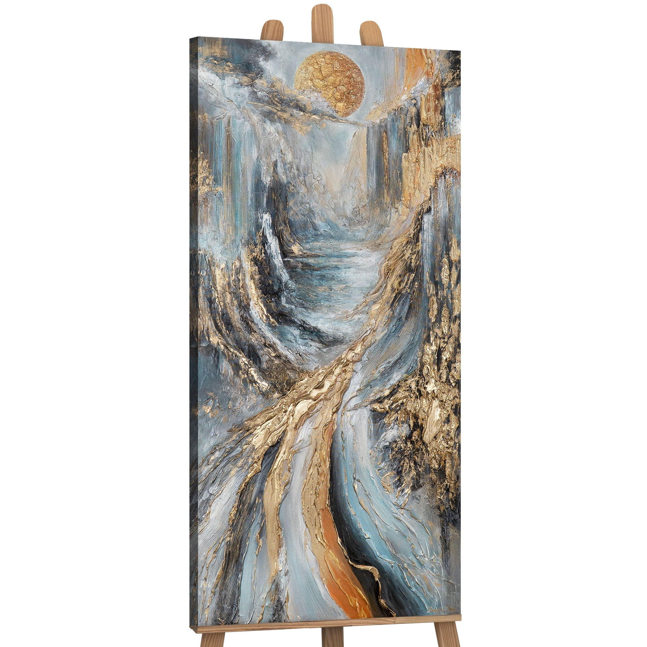 GEMÄLDE Ruf der Höhe auf Keilrahmen 115x50 cm - Multicolor, Holz (115/50cm) - YS-art gallery