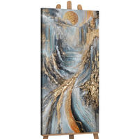 GEMÄLDE Ruf der Höhe auf Keilrahmen 115x50 cm - Multicolor, Holz (115/50cm) - YS-art gallery