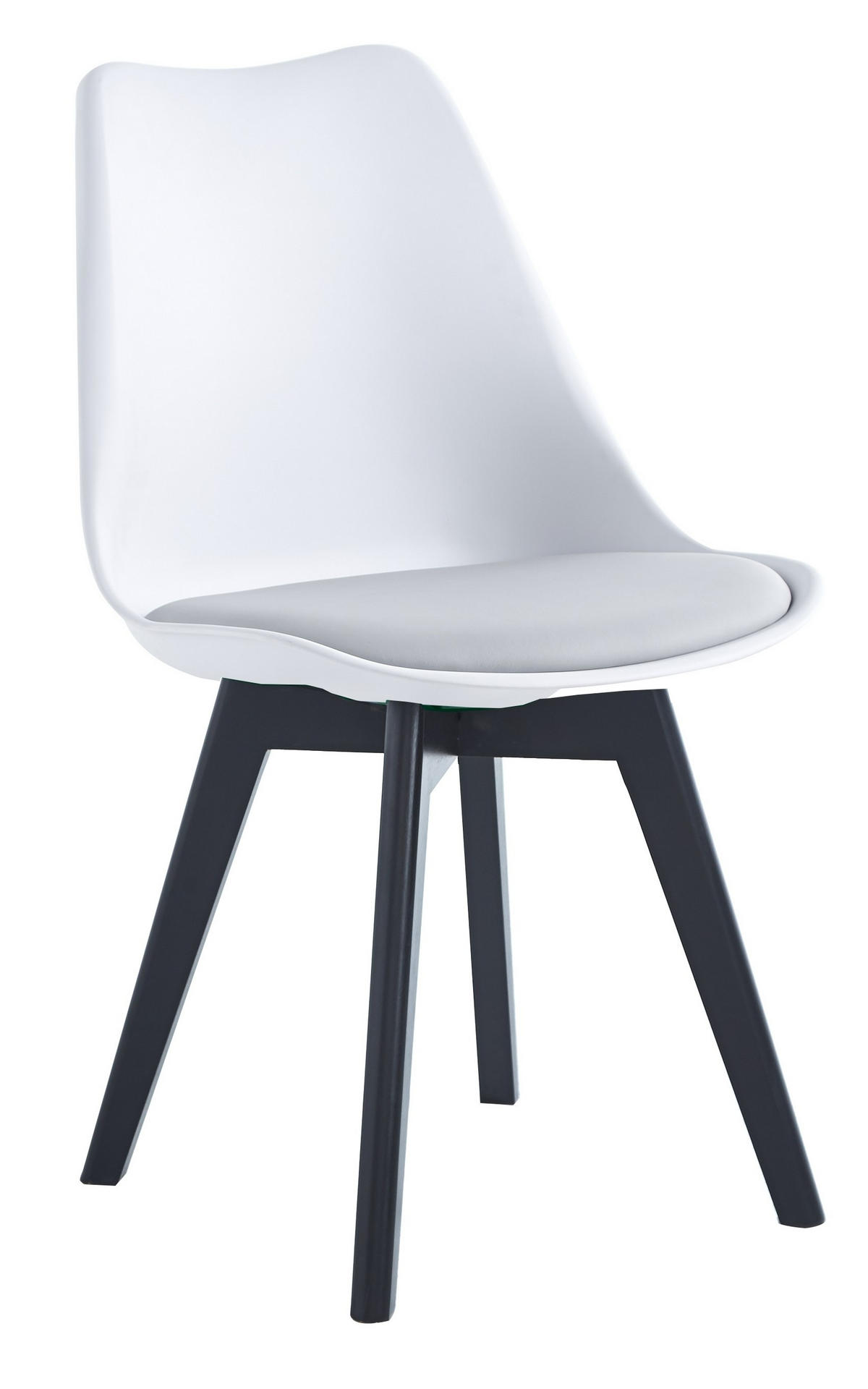 STUHL 4er-Set Polypropylen Weiß - Weiß, Kunststoff (49/84/53cm) - Nordlys
