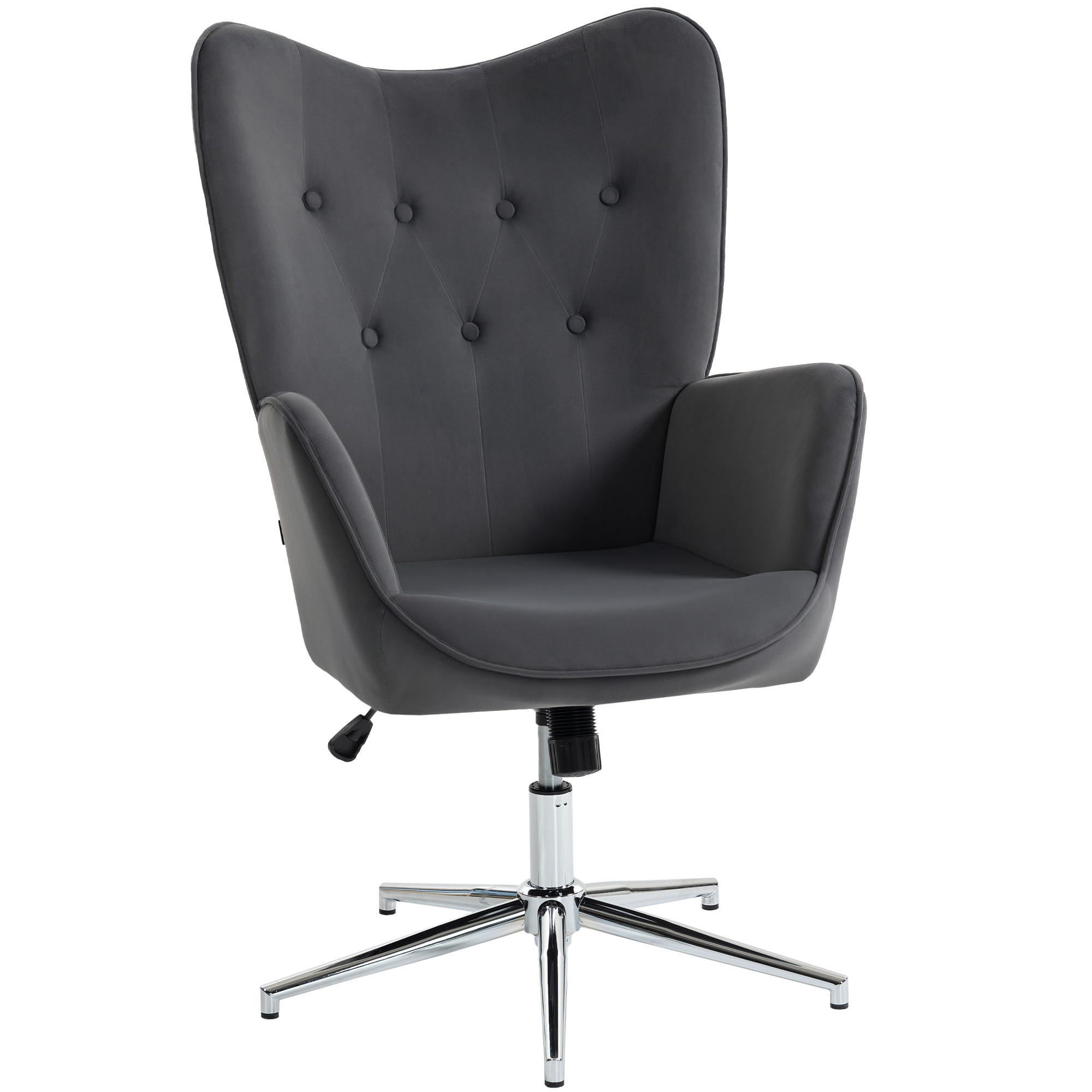 DREHSTUHL Grau 1 Stück - Grau, Naturmaterialien (66/111.5/82cm) - GiPP