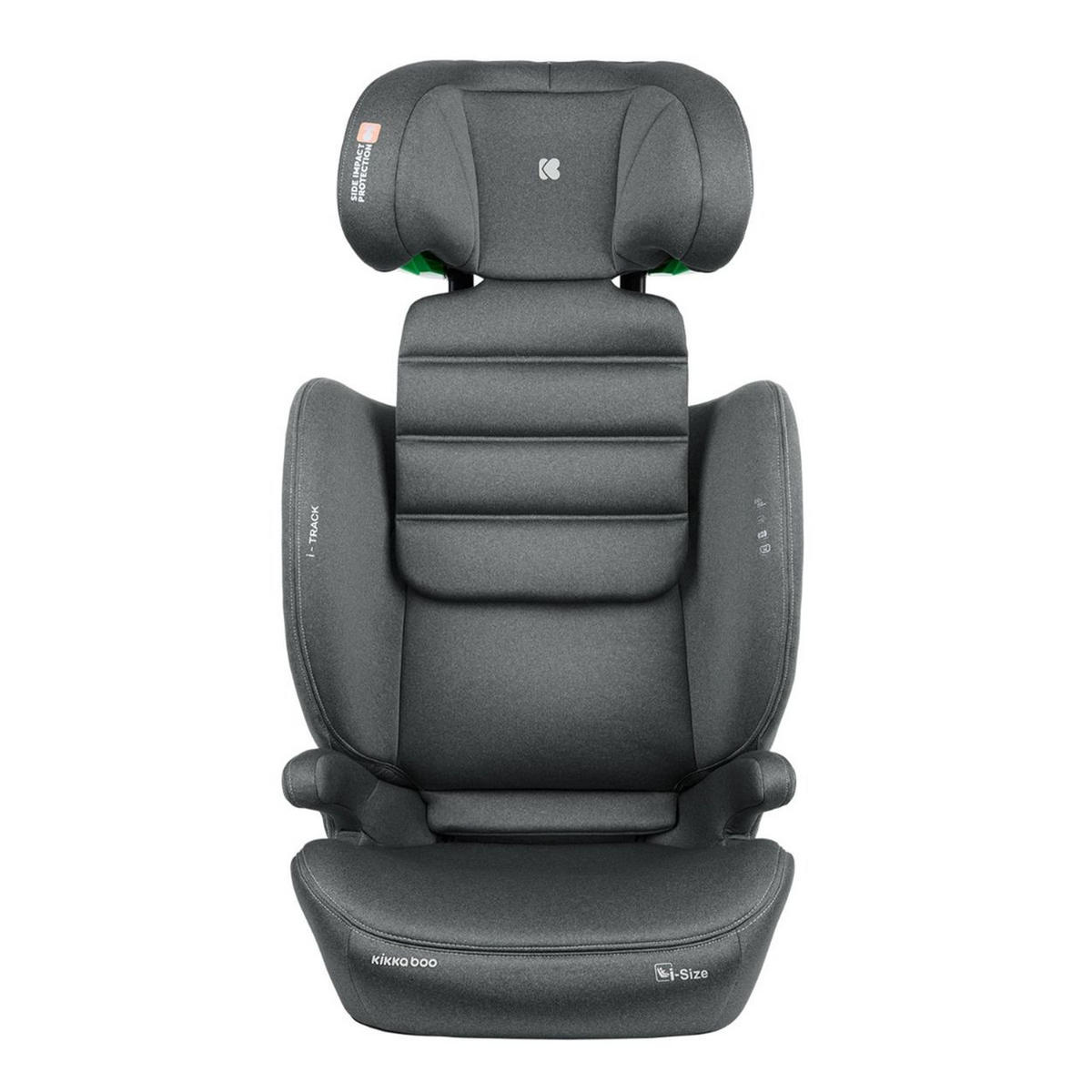 KINDERSITZ i-Track i-Size dunkelgrau (100 - 150 cm) Gruppe 2/3 Isofix verstellbar - Dunkelgrau, Kunststoff (44/61/45cm) - Kikka boo