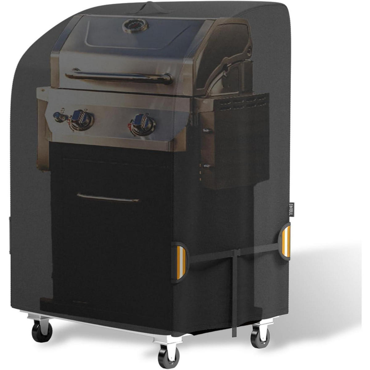 ABDECKHAUBE Gasgrill 420D Nylon 82 x 61 x 110 cm - Schwarz, Kunststoff (82/61/110cm)