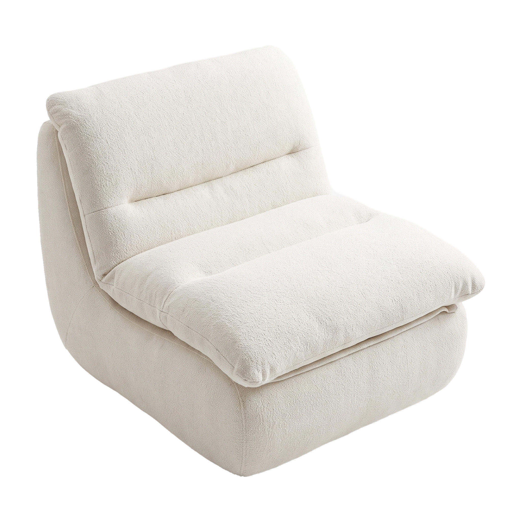 SESSEL Nuvia Weiß - Weiß, Textil (80/75/100cm) - COCO Living