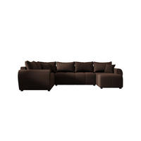 WOHNLANDSCHAFT MOLISA U PLUS Cosmic 800 Links mit Schlaffunktion - Braun, Textil (303/82/208cm) - Bedante