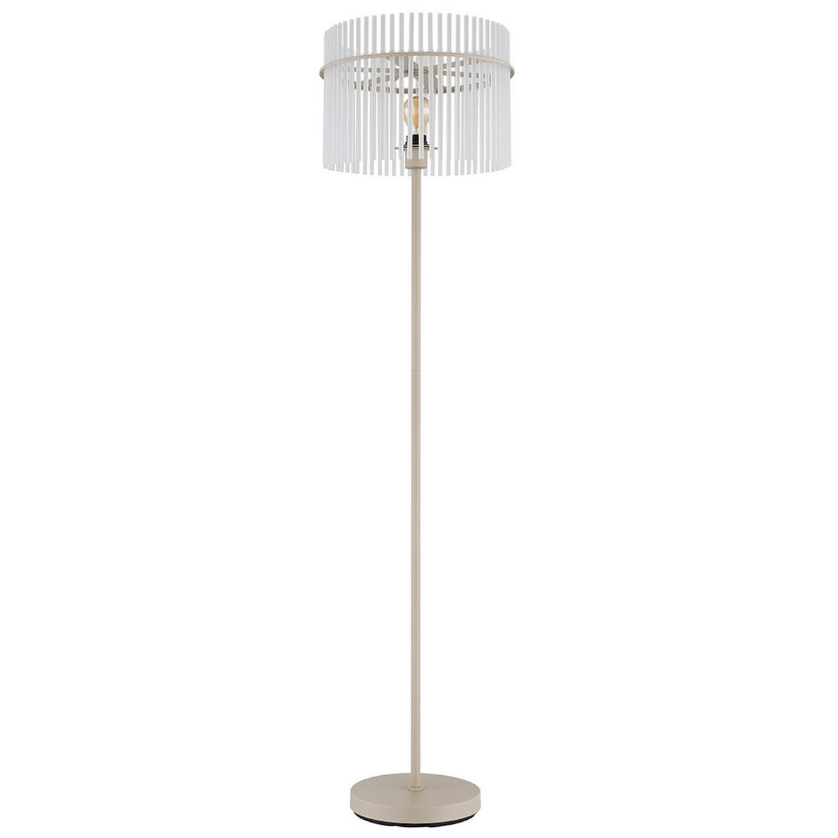 STEHLEUCHTE Gorley Metall sand matt, Glasstäbe satiniert - Bernsteinfarben, Glas (38/38/152cm) - Globo Lighting