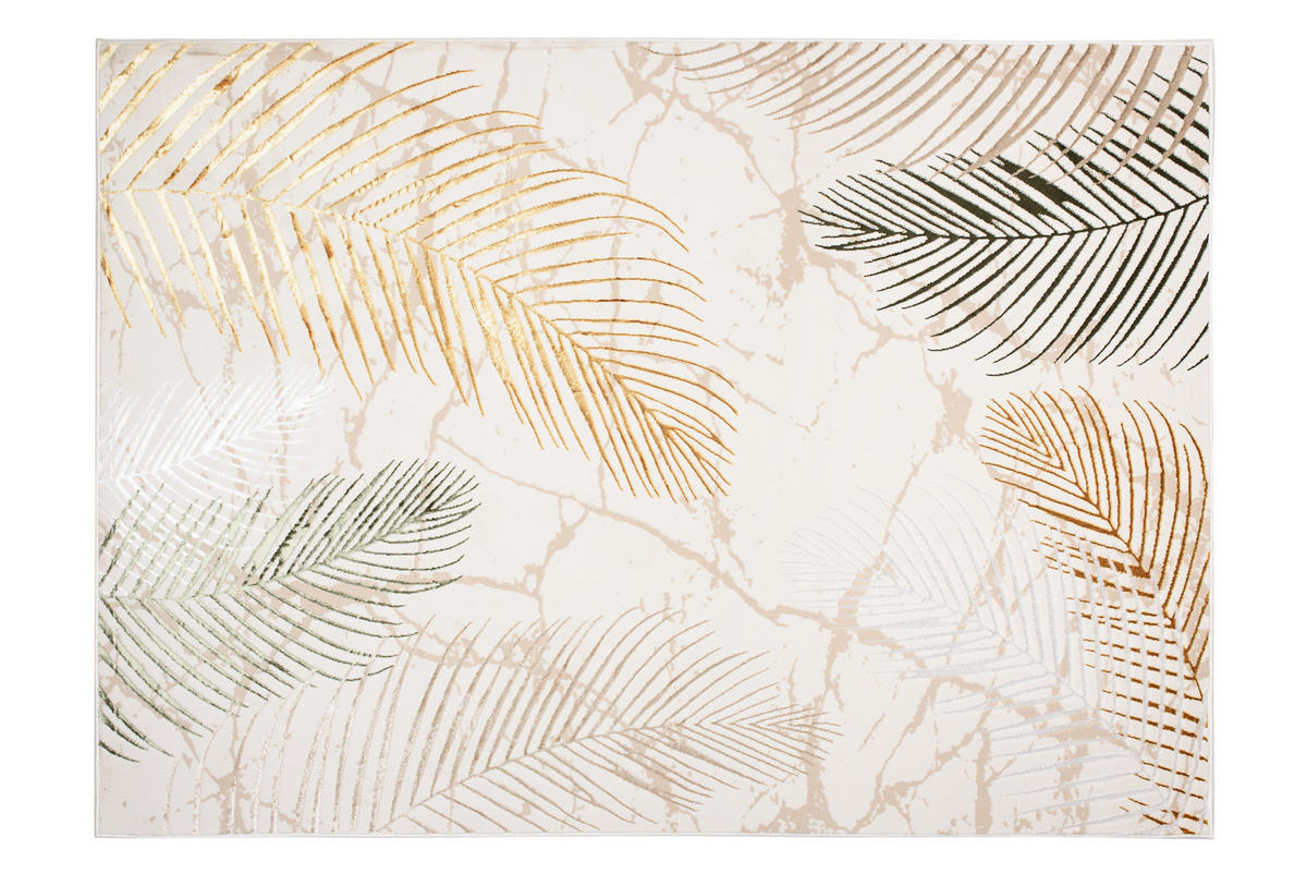 TEPPICH GOLDEN Creme 140/200 cm - Creme, Kunststoff (140/200cm) - Tapiso