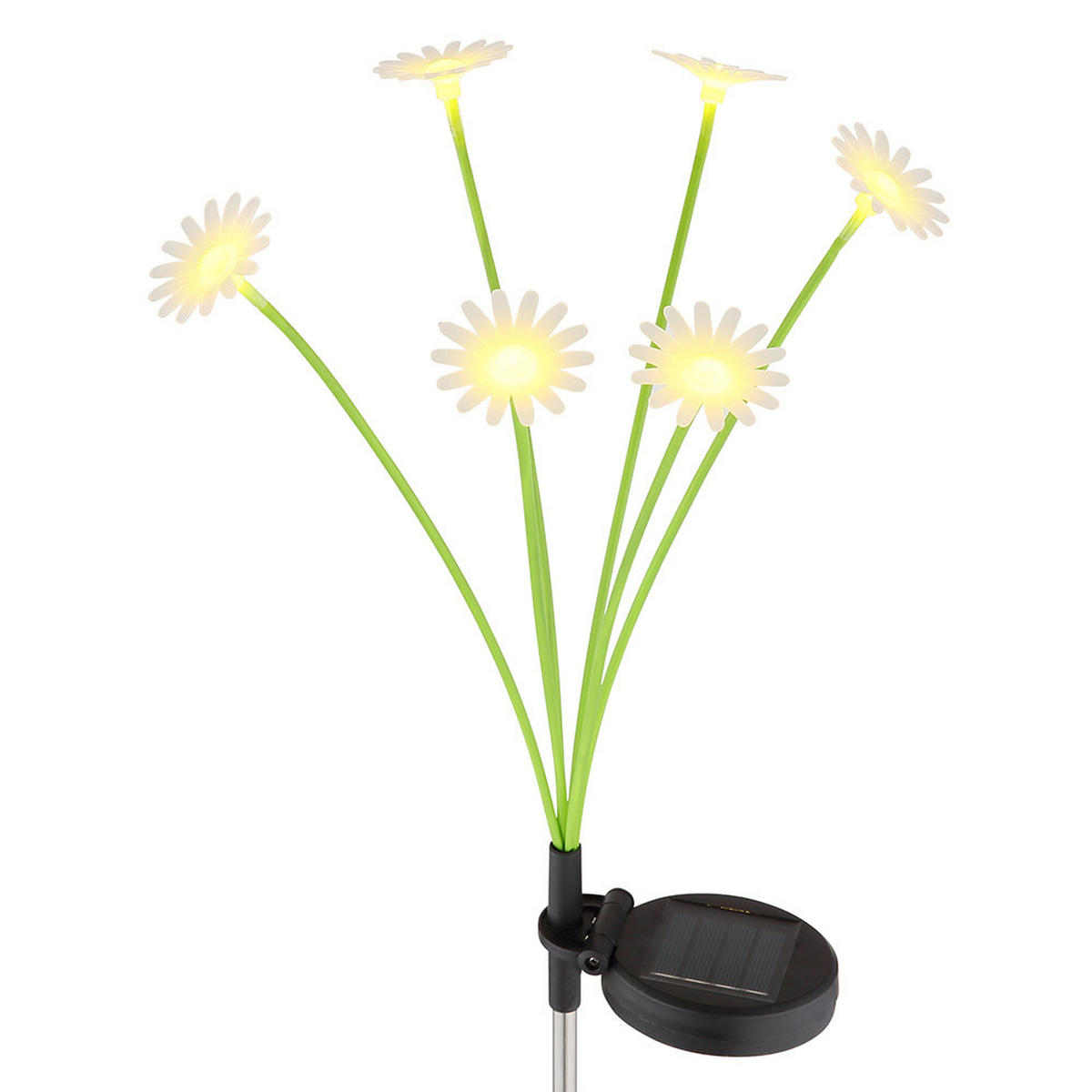 LED SOLAR STECKLEUCHTE Grün matt 2er Set - Grün, Metall (20/20/70cm) - Globo Lighting