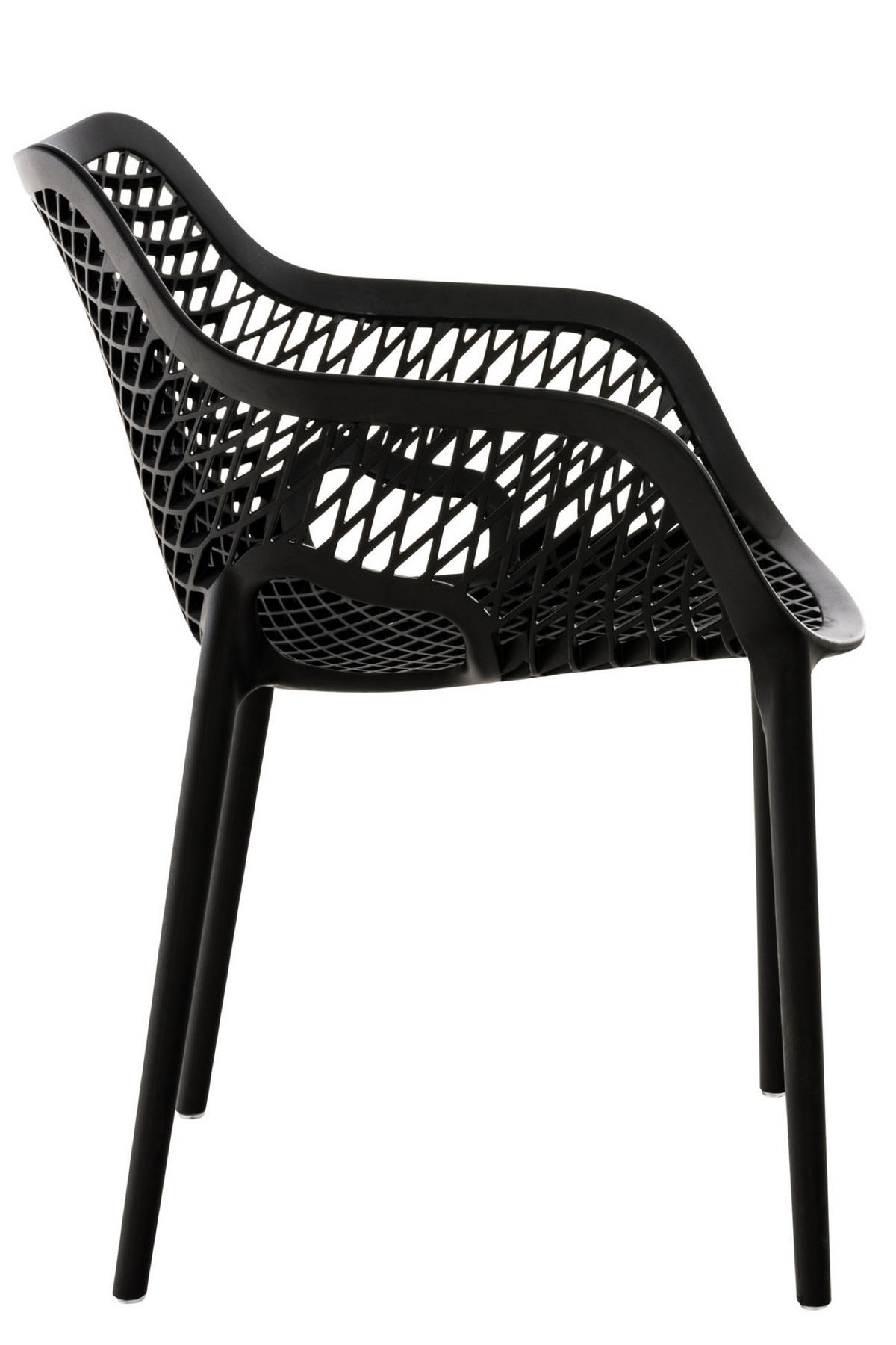 GARTENSTUHL Aero XL schwarz - Schwarz, Kunststoff (57/60/81cm) - TPFGarden