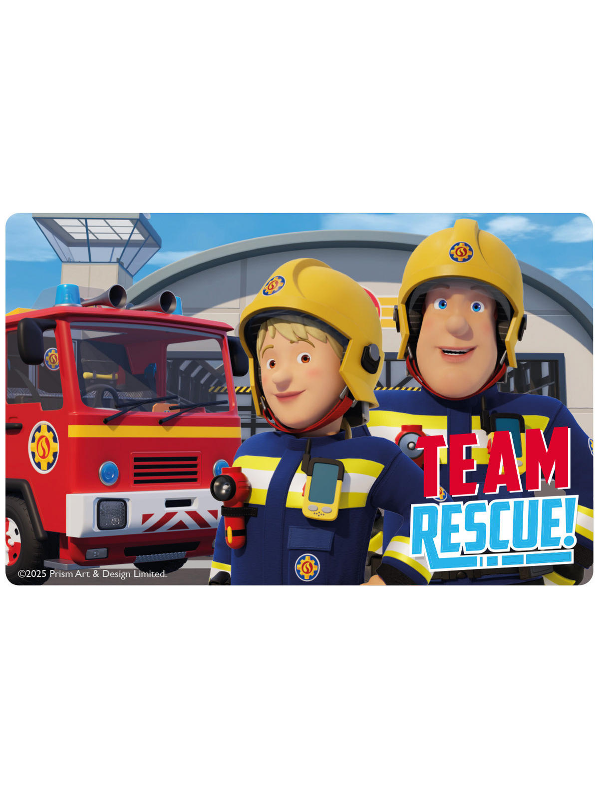 BROTDOSE Feuerwehrmann Sam Team Rescue Blau 17,5 x 12,8 x 6,9 cm - Blau, Kunststoff (17.5/6.9/12.8cm) - Chiemsee