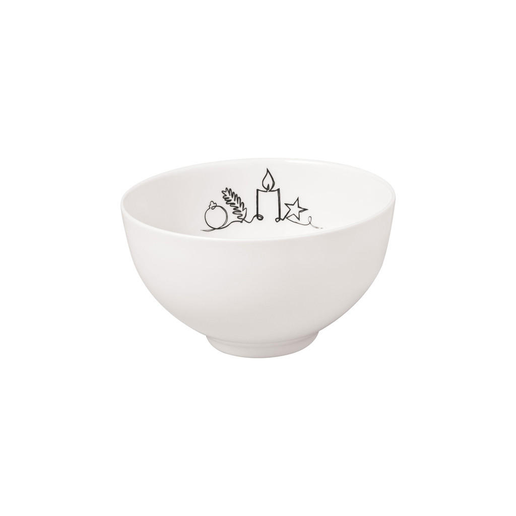 BOL XMAS Statement Lines weiß ø 13,8 cm - Weiß, Keramik (13.8cm) - Villeroy & Boch