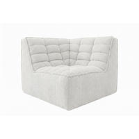 ROHOVÝ MODUL, plyšová tkanina Pop, Béžová, LAZY - béžová, dřevo (93/76/93cm) - Kaiser Möbel