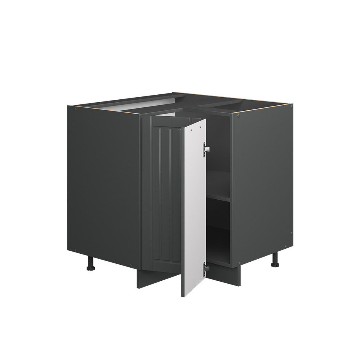 ROHOVÁ SKŘÍŇKA Fame-Line Tmavě šedá - tmavě šedá/antracitová, kompozitní dřevo (80.5/82/60cm) - Vicco