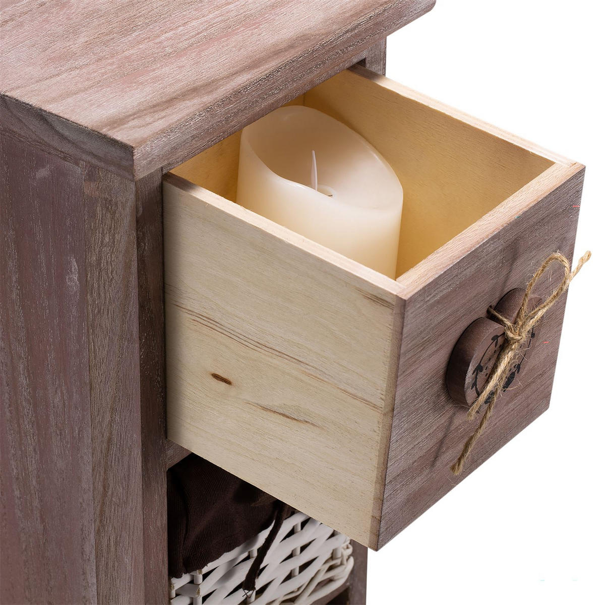 KOMMODE FLOWER - Braun, Holz (20/70/20cm) - CARO-Möbel