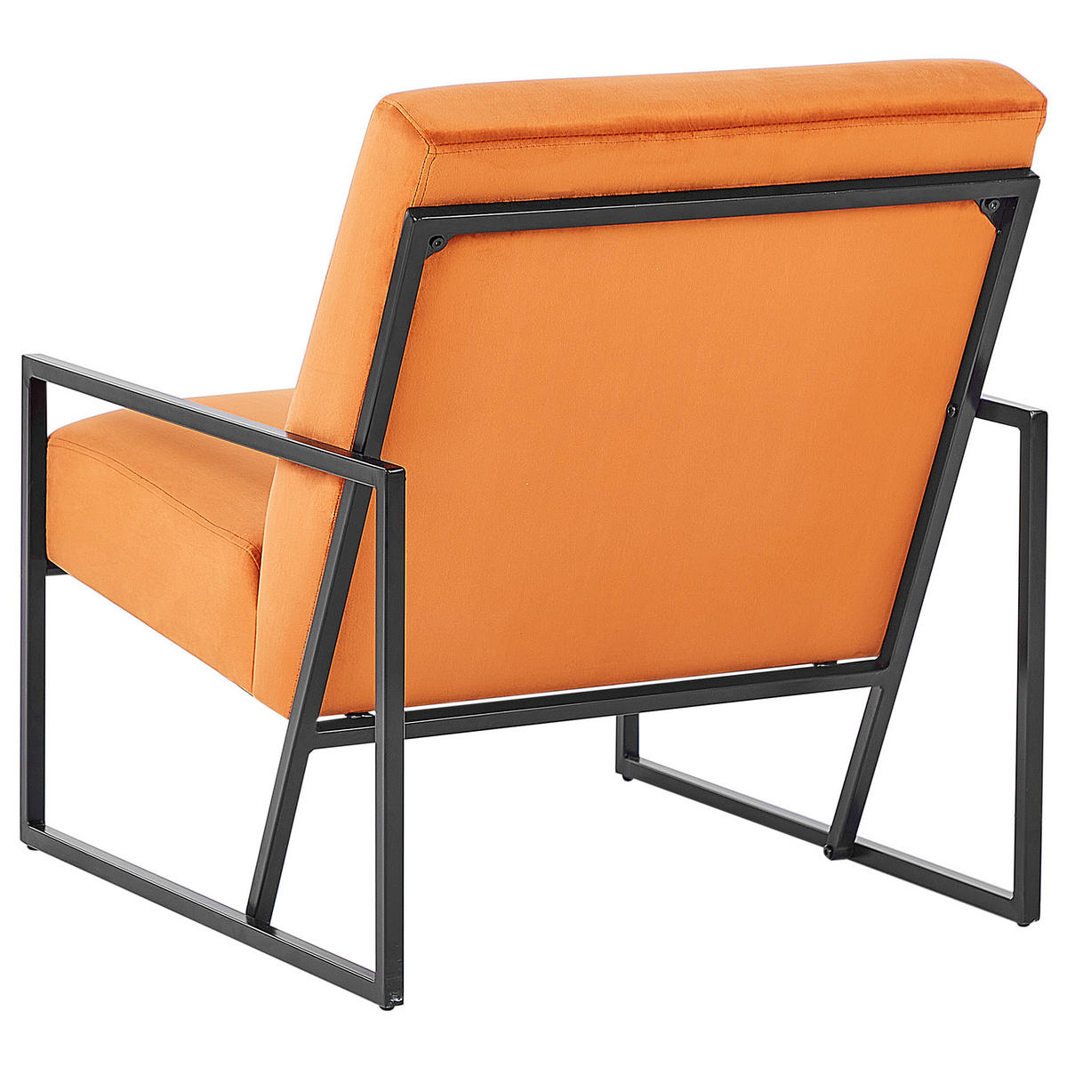 SESSEL Orange Delary - Schwarz/Orange, Textil (69/83/83cm) - Beliani