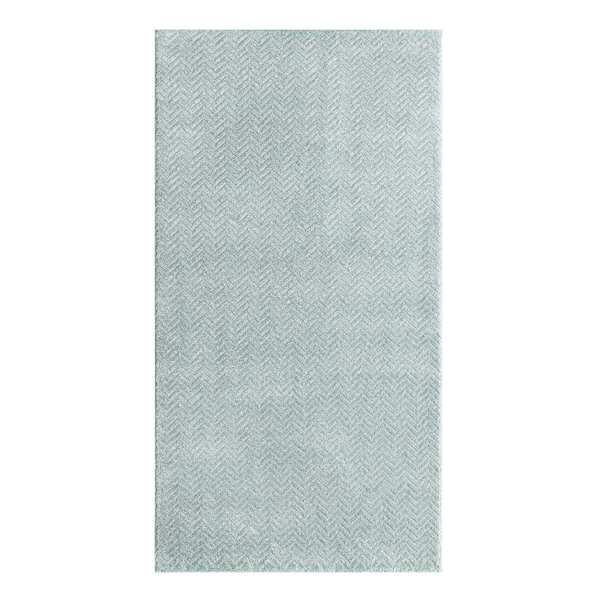 KURZFLOR-TEPPICH Fancy 805 Grün/ Türkis 80x150 cm - Türkis/Grün, Textil (80/150cm) - carpet city