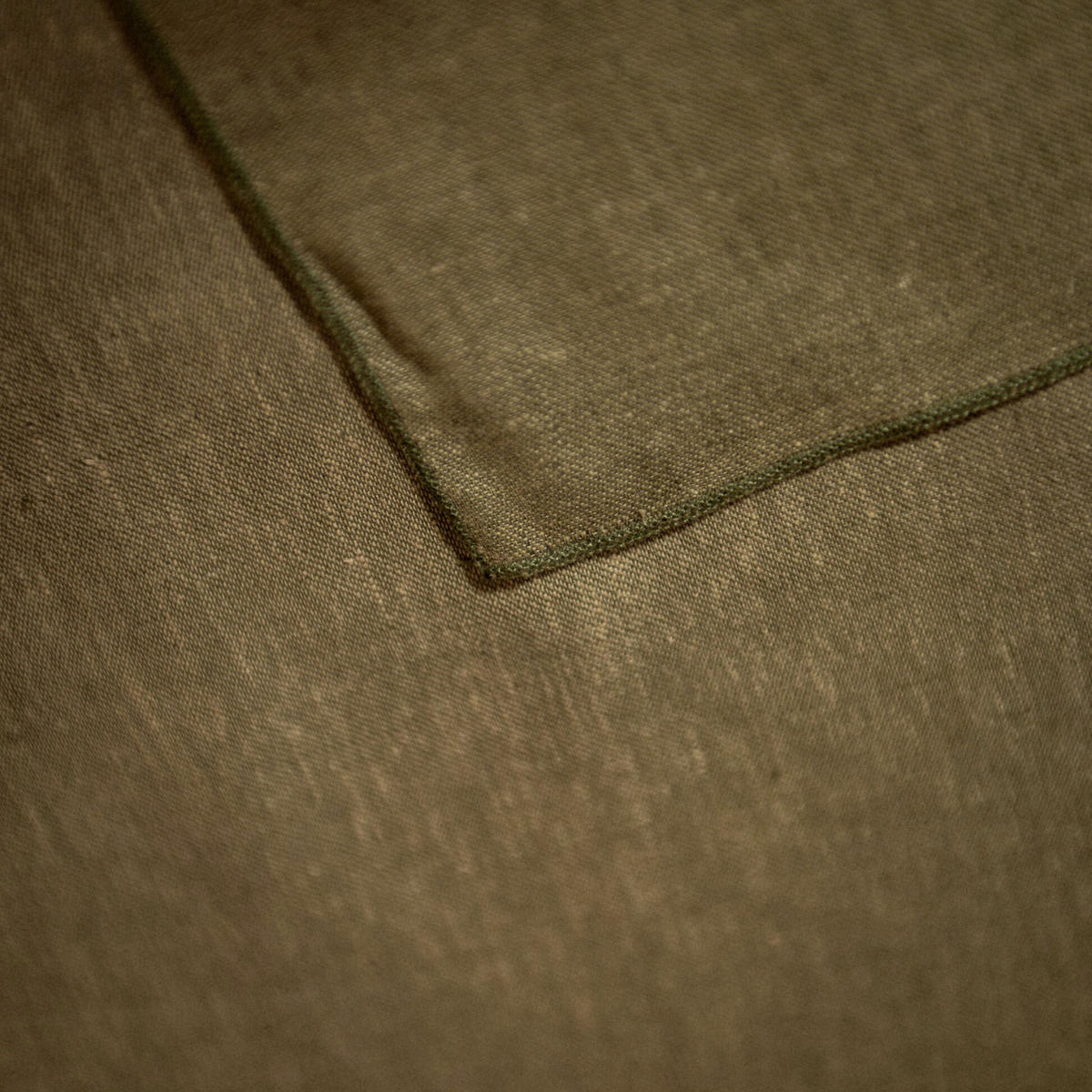 TISCHDECKE Mira. Bio-Baumwolle und Leinen. 170x170 cm. Olivgrün. - Olivgrün, Textil (170/170cm) - SOWL