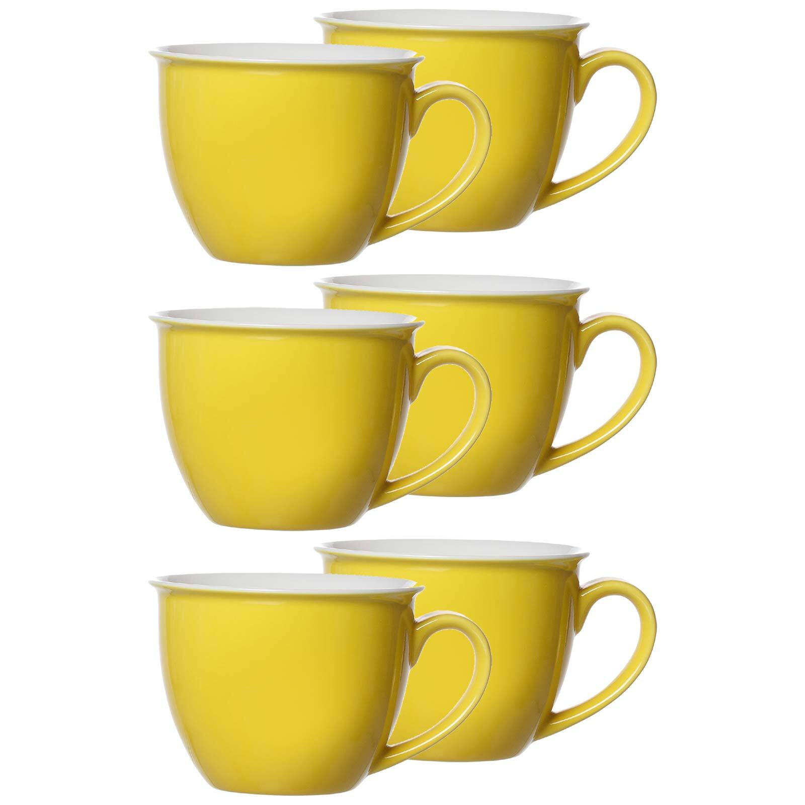 JUMBOTASSEN Doppio Gelb 350 ml 6er Set - Gelb, Keramik (0.35L) - Ritzenhoff Breker