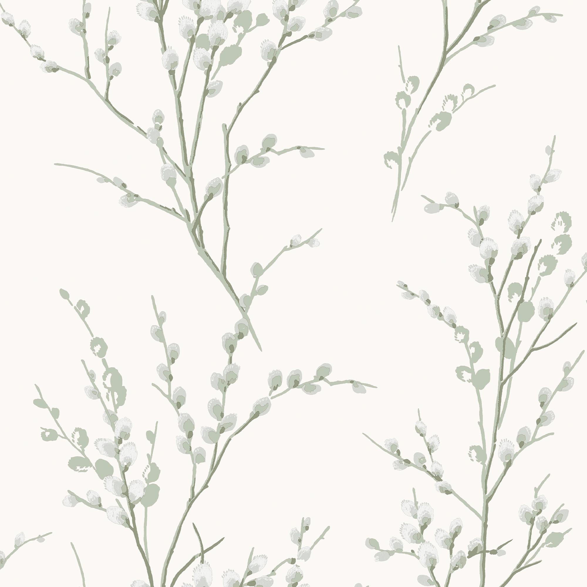 Laura Ashley Vliestapete Grün 52x1000 cm