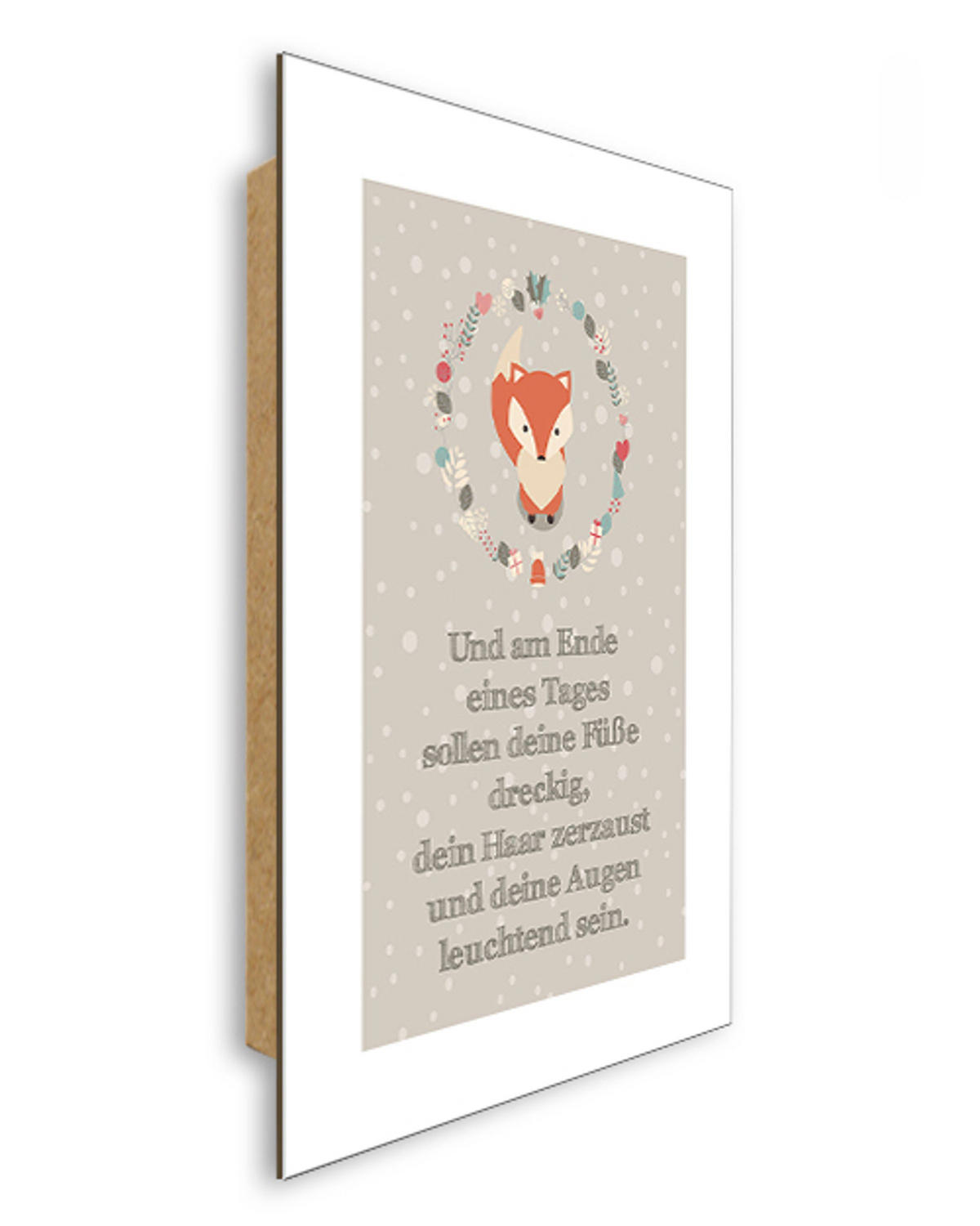 BILD 29x41 cm Kinderzimmer Spruch Kinder - Beige, Holzwerkstoff (29/41/2cm)