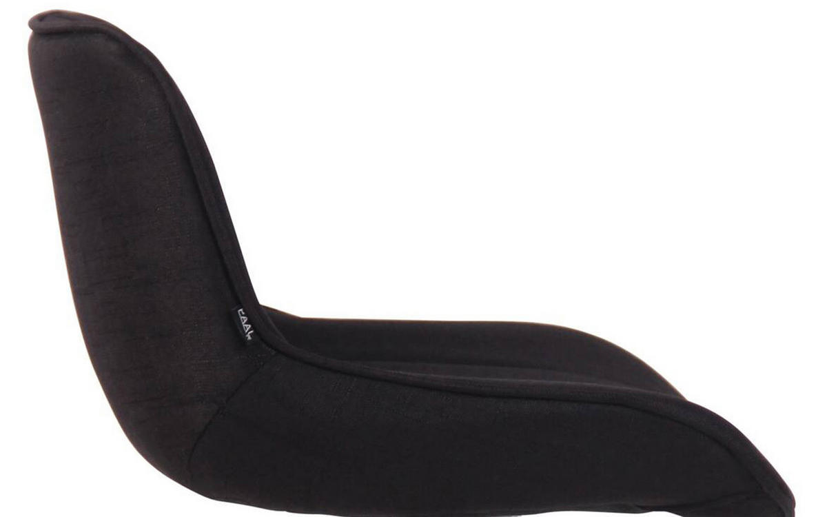 BARHOCKER 2er Set Lentos Stoff chrom schwarz - Chromfarben/Schwarz, Textil/Metall (50/108/50cm) - TPFLiving