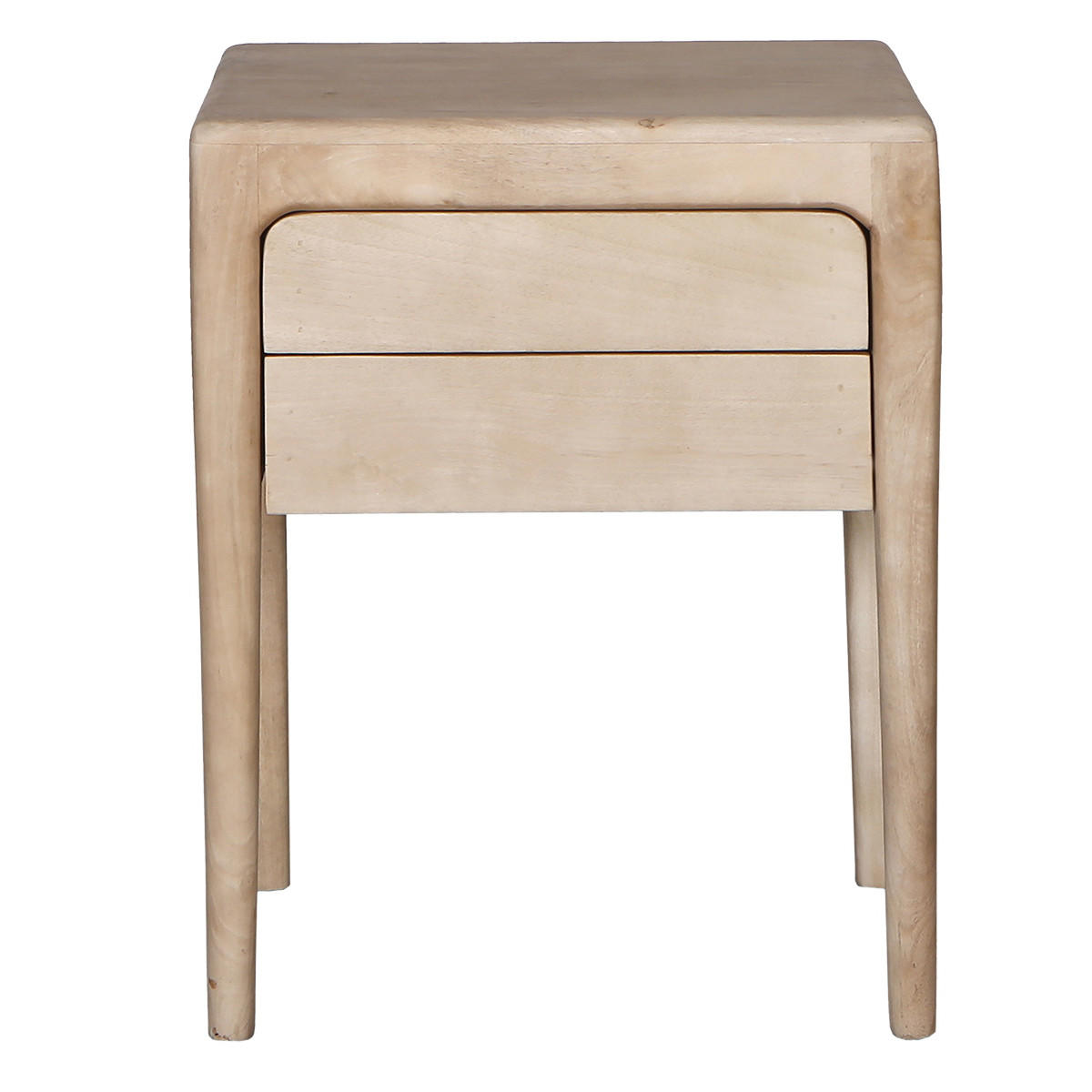 NACHTTISCH aus Holz, natürlich - Braun, Holz (46/60/38cm) - Giga Meubel