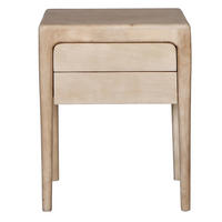 NACHTTISCH aus Holz, natürlich - Braun, Holz (46/60/38cm) - Giga Meubel