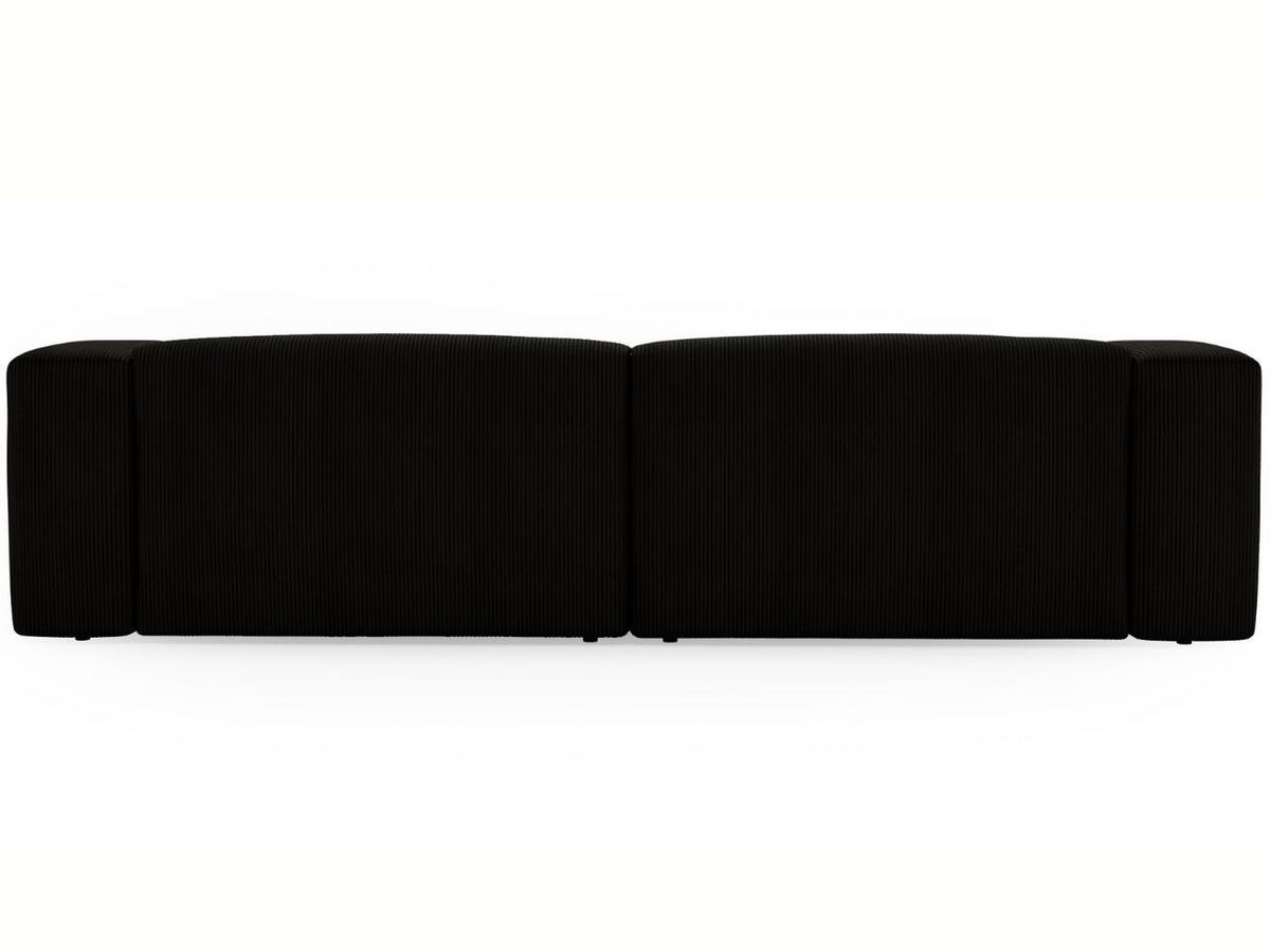 SOFA 240/85/80 Schwarz Landi - Schwarz, Kunststoff/Textil (240/85/80cm) - Graingold