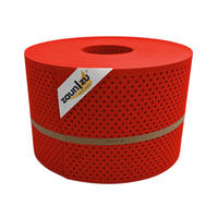 SICHTSCHUTZSTREIFEN PP Premium Gelocht 15 Prozent Streifen Rot 50m - Rot, Kunststoff (5000/19cm) - ZAUN|ZU