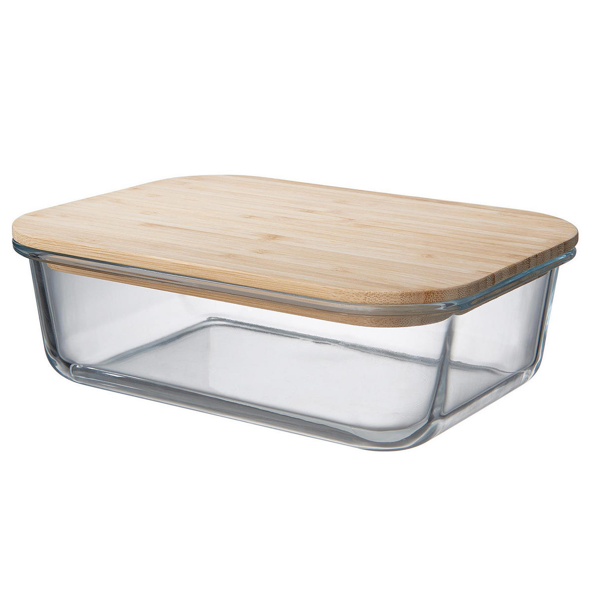 LUNCHBOX (4er Set) Hello Lunch - Rotbraun, Glas/Holz (17/7/22cm) - Butlers