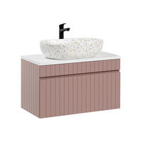 WASCHTISCH 80.4cm Zelie Rose - Pink, Holzwerkstoff (80.4/48/46cm) - Petits-meubles