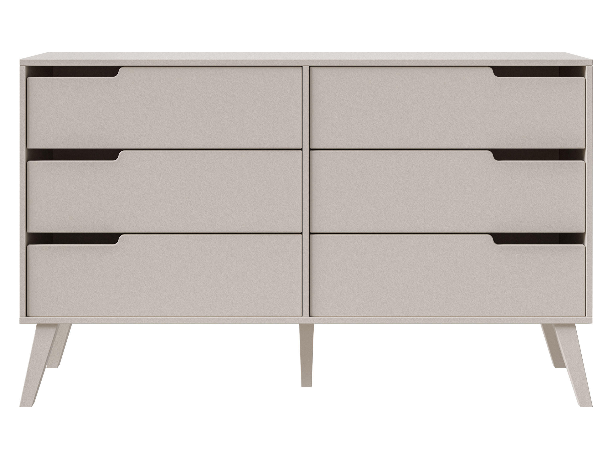 KOMMODE Nordelo 6S - Kaschmir, Holz/Holzwerkstoff (137/80/40cm) - MIRJAN24