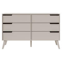 KOMMODE Nordelo 6S - Kaschmir, Holz/Holzwerkstoff (137/80/40cm) - MIRJAN24