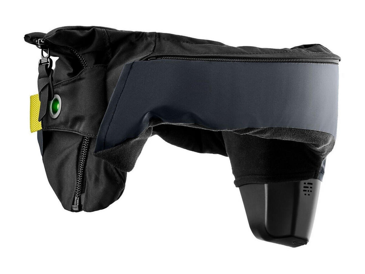 FAHRRADHELM ÜBERZUG MANSKEN Dunkelschwarz - Schwarz, Textil (12/15cm) - Hövding