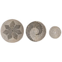 WANDDEKORATION Seegras beige Cantho - Beige, Naturmaterialien (40/40/7cm) - Beliani