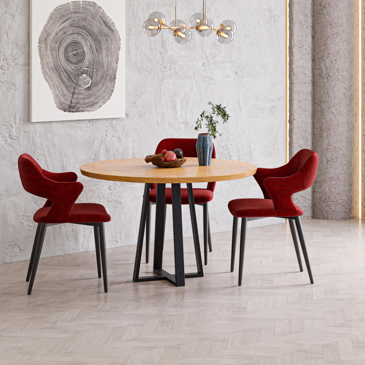 TISCHGESTELL Kemijärvi - Schwarz, Metall (50/72/50cm) - [en.casa]